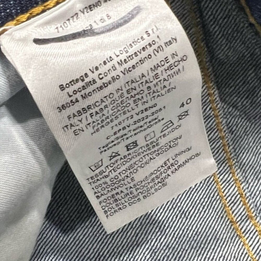 Bottega Veneta Straight Leg Cargo Jeans Mid Blue Women’s EU 40/US 4 - Picture 4 of 7